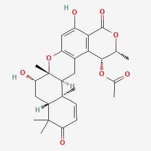 Chemical structure of Chrodrimanin B
