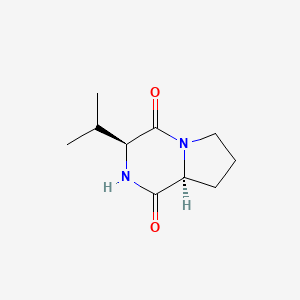 Chemical structure of Cyclo(L-Pro-L-Val)