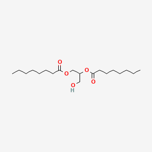Chemical structure of Dioctanoin