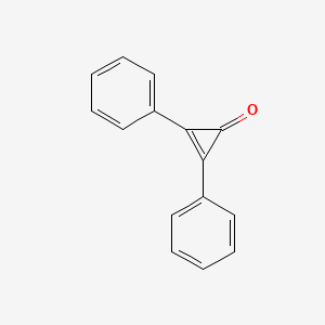 Chemical structure of Diphencyprone