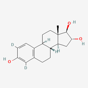 Chemical structure of Estriol-d2