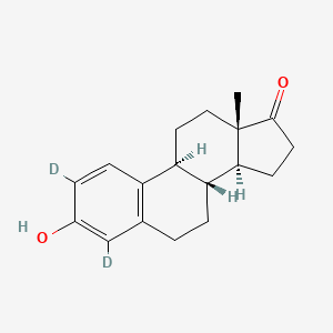 Chemical structure of Estrone-d2
