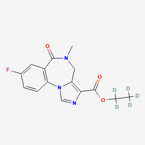 Chemical structure of Flumazenil-d5