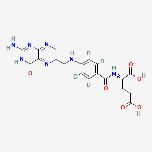Chemical structure of Folic Acid-d4