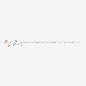 Chemical structure of Hexacosanoic Acid-d4