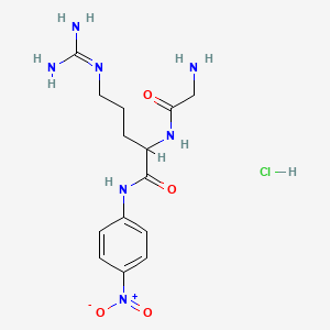 Chemical structure of H-Gly-Arg-pNA (hydrochloride)