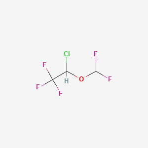 Chemical structure of Isoflurane