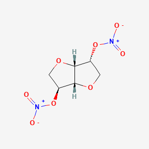Chemical structure of Isosorbide Dinitrate