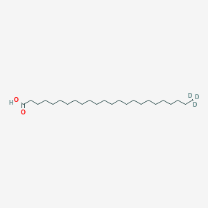 Chemical structure of Lignoceric Acid-d3