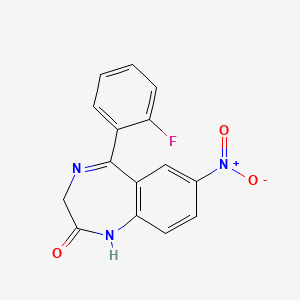 Chemical structure of Norflunitrazepam