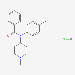 Chemical structure of N-methyl para-methyl Phenyl fentanyl (hydrochloride)