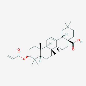 Chemical structure of Oleanolic Acid Acrylate