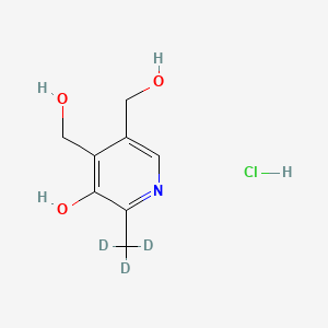 Chemical structure of Pyridoxine-d3 (hydrochloride)