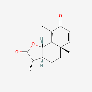 Chemical structure of Santonin