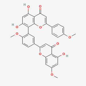 Chemical structure of Sciadopitysin