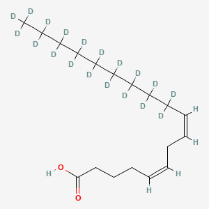 Chemical structure of Sebaleic Acid-d19