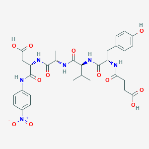 Chemical structure of Suc-YVAD-pNA