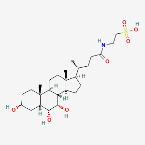 Chemical structure of Taurohyocholic Acid