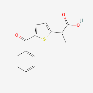 Chemical structure of Tiaprofenic Acid