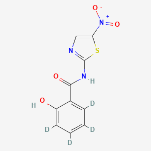 Chemical structure of Tizoxanide-d4