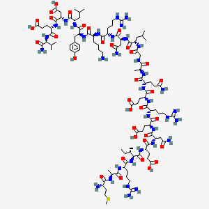 Chemical structure of Urotensin I (white sucker) (trifluoroacetate salt)