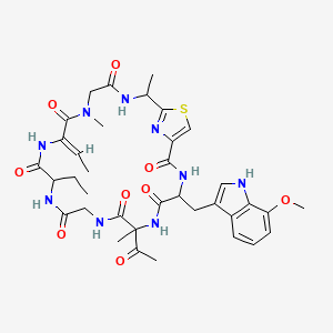 Chemical structure of Zelkovamycin