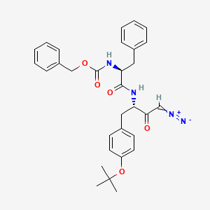 Chemical structure of Z-Phe-Tyr(tBu)-diazomethylketone