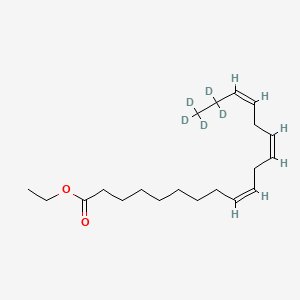 Chemical structure of α-Linolenic Acid ethyl ester-d5