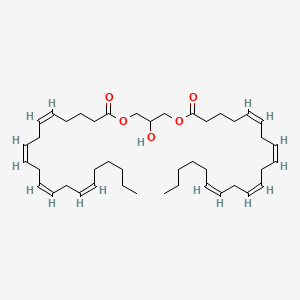 Chemical structure of 1,3-Diarachidonoyl-rac-glycerol