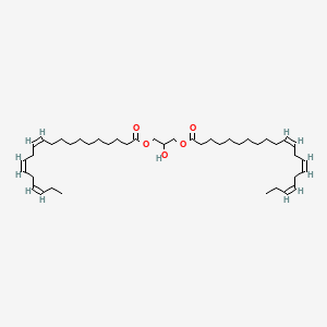 Chemical structure of 1,3-Di-11(Z),14(Z),17(Z)-Eicosatrienoyl-rac-glycerol