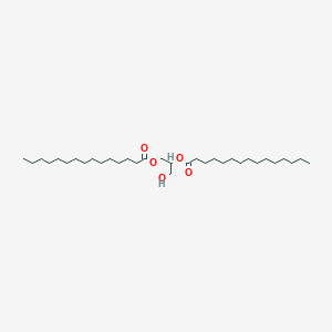 Chemical structure of 1,2-Dipentadecanoyl-rac-glycerol