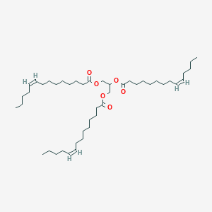Chemical structure of 1,2,3-Trimyristoleoyl-rac-glycerol