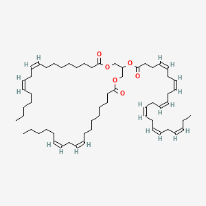 Chemical structure of 1,3-Dilinoleoyl-2-Docosahexaenoyl-rac-glycerol