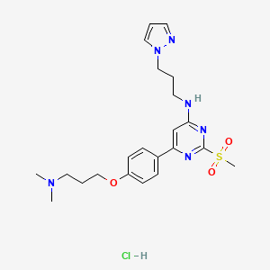Chemical structure of TP-238 (hydrochloride)