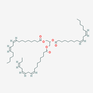 Chemical structure of Glycerol 1-alpha-linolenate 2,3-dilinolate