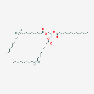Chemical structure of 1,3-Dioleoyl-2-Lauroyl-rac-glycerol