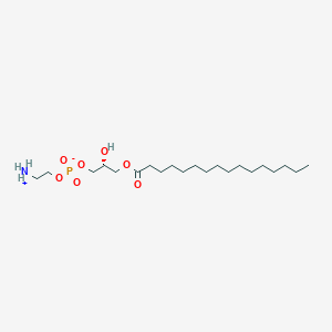 Chemical structure of 1-Palmitoyl-2-hydroxy-sn-glycero-3-PE-d9