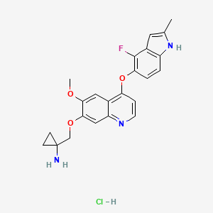Chemical structure of Anlotinib (hydrochloride)