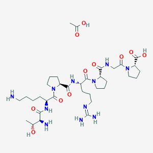 Chemical structure of Selank acetate