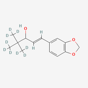 Chemical structure of Stiripentol-d9
