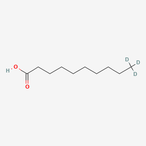 Chemical structure of Decanoic Acid-d3