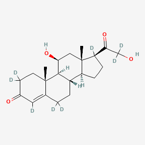 Chemical structure of Corticosterone-d8