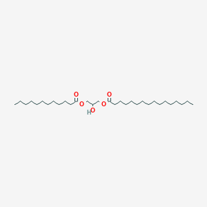 Chemical structure of 1-Palmitoyl-3-Lauroyl-rac-glycerol
