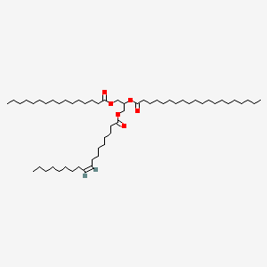 Chemical structure of 1-Palmitoyl-2-Arachidoyl-3-Oleoyl-rac-glycerol