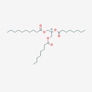 Chemical structure of Glyceryl 1-caprate dicaprylate