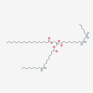 Chemical structure of 1-Stearoyl-2-Linoleoyl-3-Oleoyl-rac-glycerol