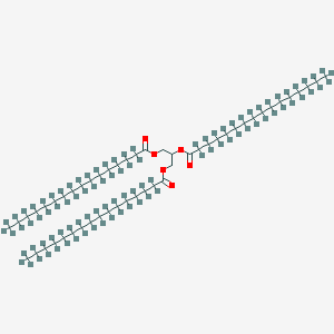 Chemical structure of Glyceryl tri(hexadecanoate-d31)