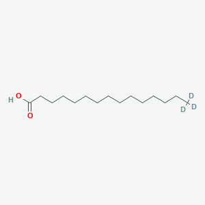 Chemical structure of Pentadecanoic Acid-d3