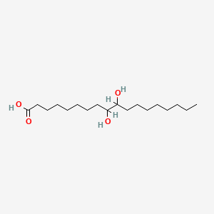 Chemical structure of 9,10-Dihydroxystearic Acid