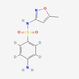 Chemical structure of Sulfamethoxazole-d4